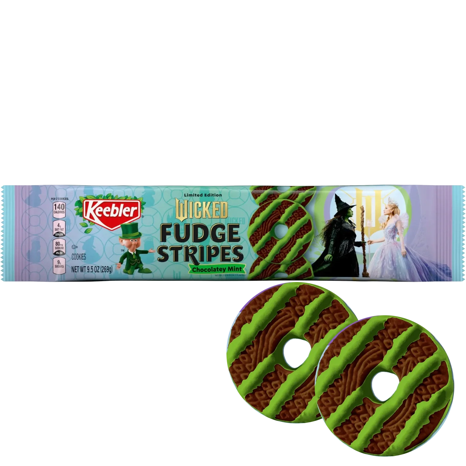 Wicked Fudge Stripes Chocolatey Mint Cookies
