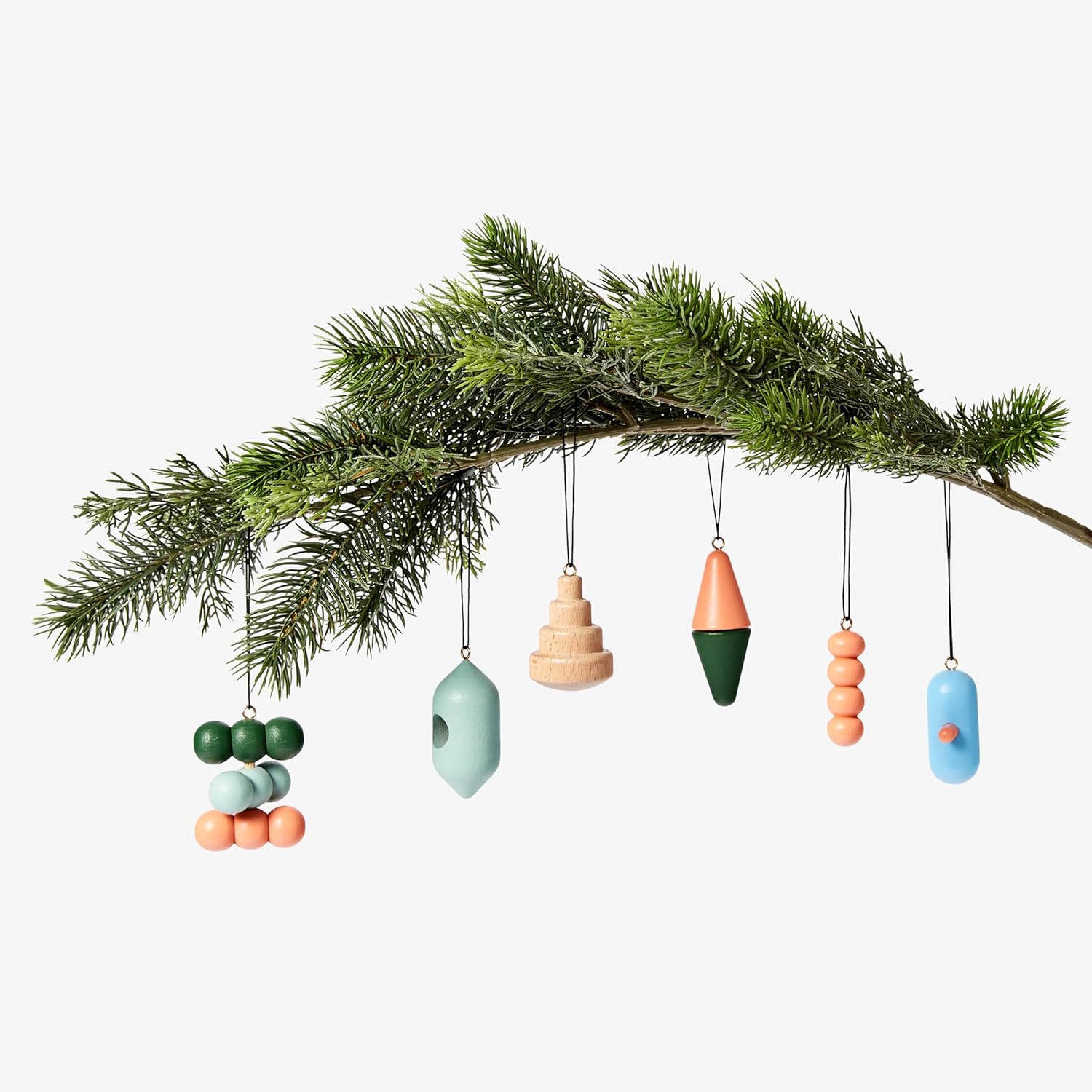 Wooden Ornaments (Set of 6) - Image 2