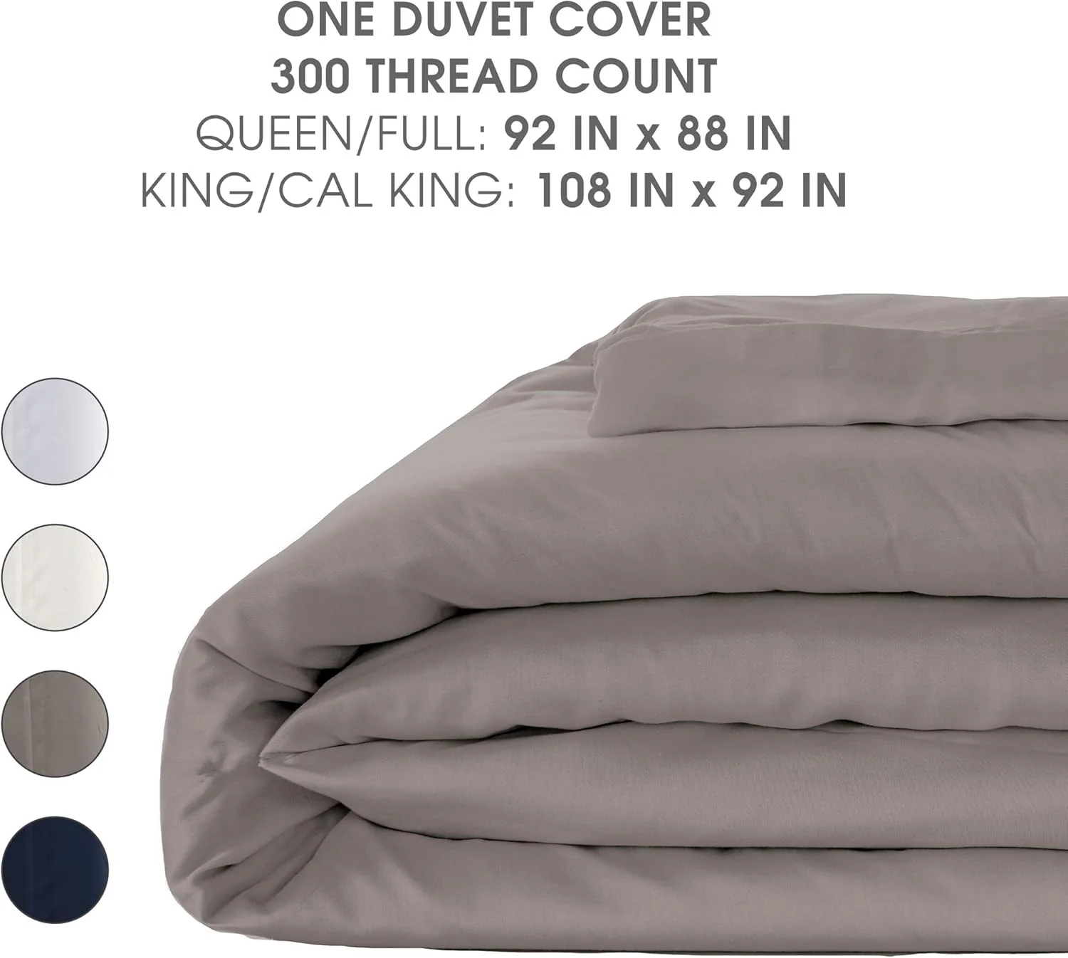 Woven Duvet Cover in Suede Blue - Queen - Image 4