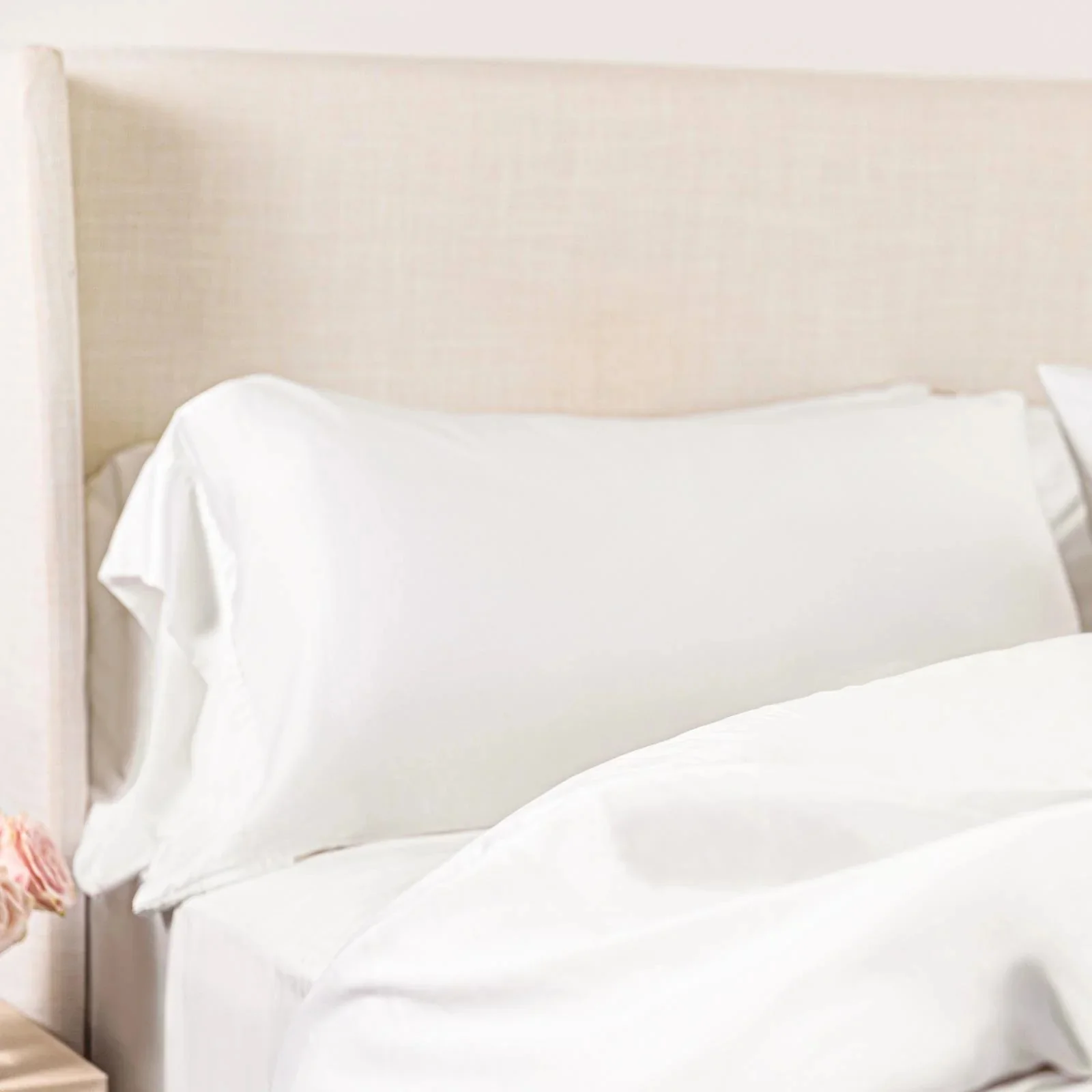 Woven Pillowcase Set in White (Queen) - Image 3