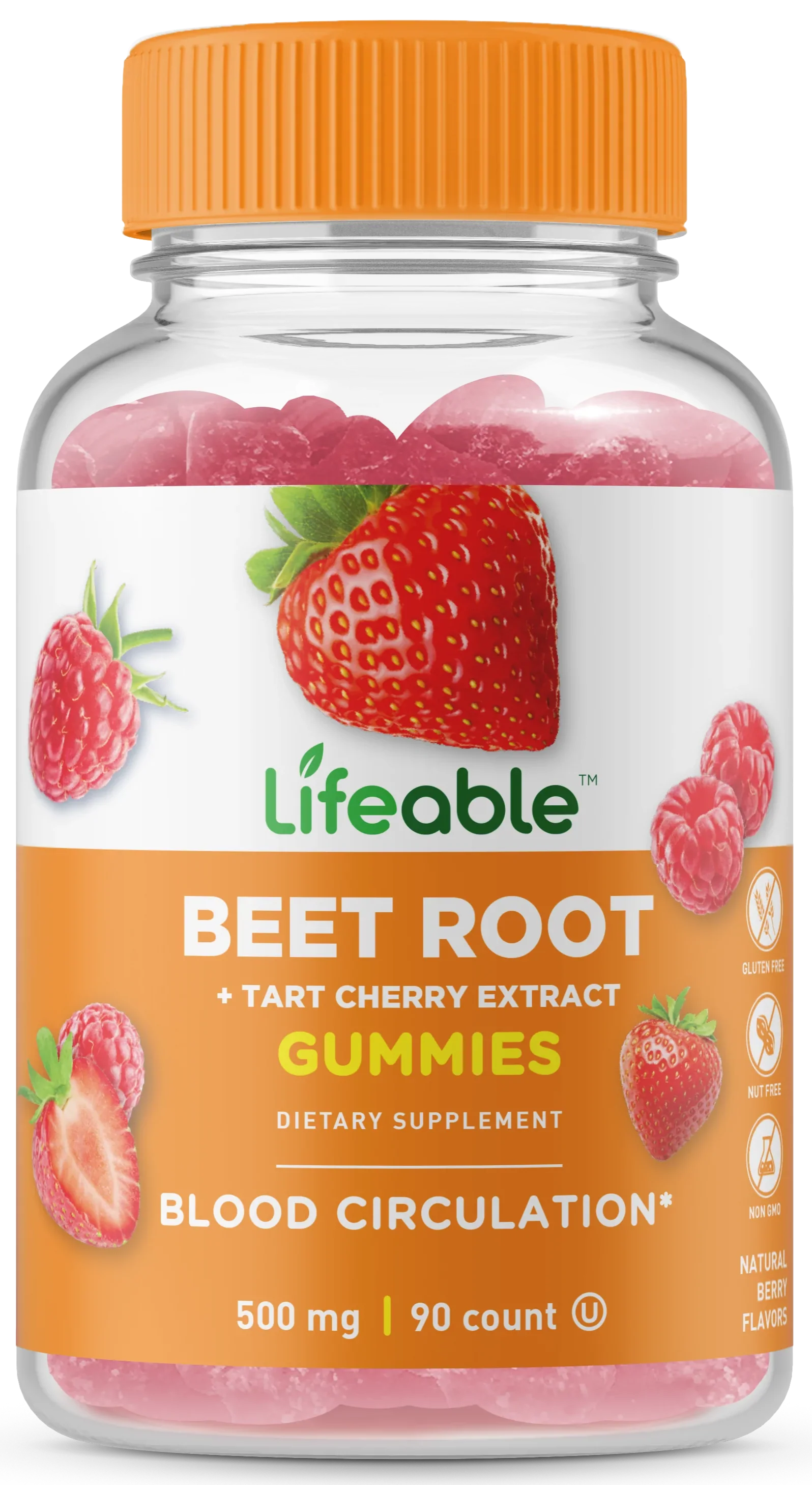 Beet Root Tart Cherry Extract Gummies 500 Mg